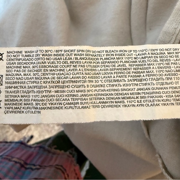 Mango | Cream Linen/Cotton Blend Half Button Down Shirt | Sz XXS - Picture 8 of 10